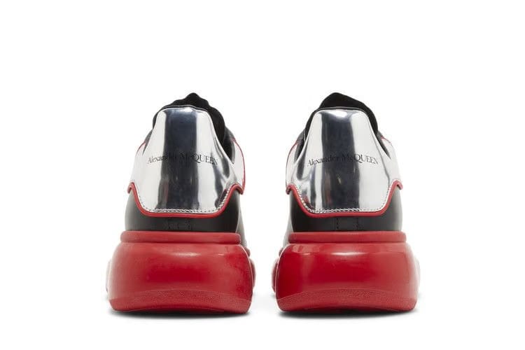 Alexander McQueen Oversized Sneaker Black Silver Lust Red