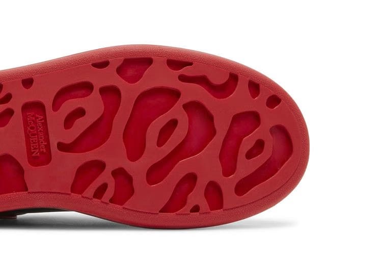 Alexander McQueen Oversized Sneaker Black Silver Lust Red