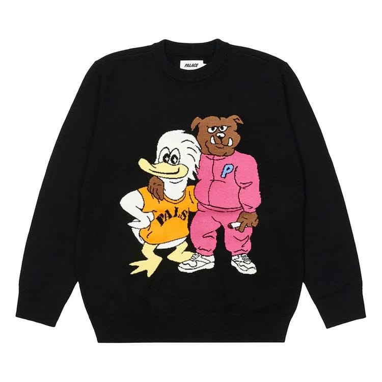 Palace Dog And Duck Knit Black