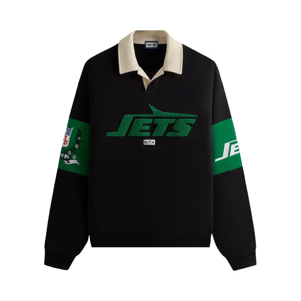 Kith & '47 for the NFL: Jets Nelson Collared Pullover Black