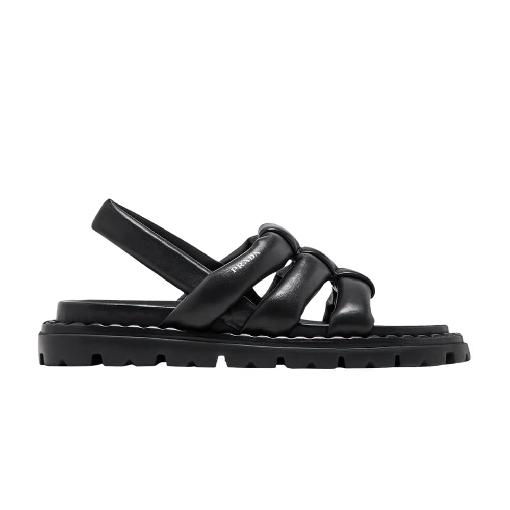 Prada Wmns Nappa Sandal 'Black'