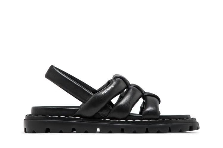 Prada Wmns Nappa Sandal 'Black'