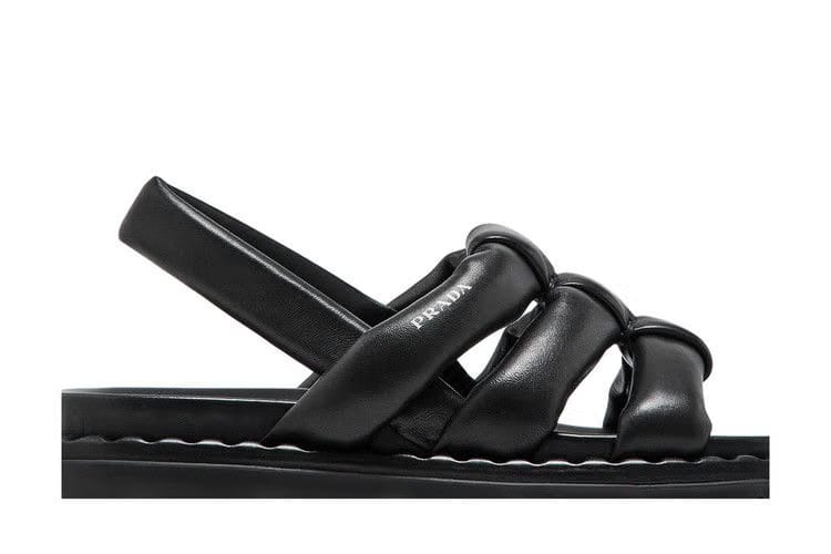 Prada Wmns Nappa Sandal 'Black'