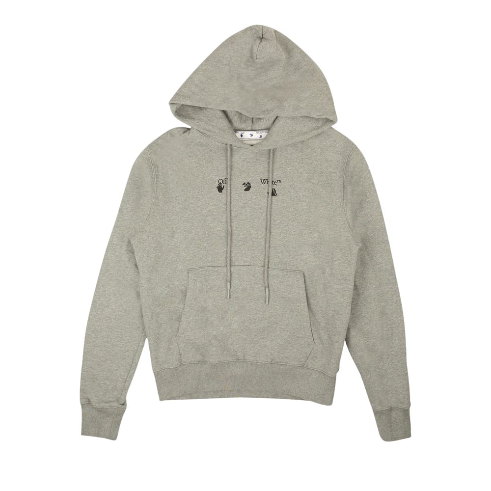 Off-White Marker Slim Hoodie Melange Grey/Blue