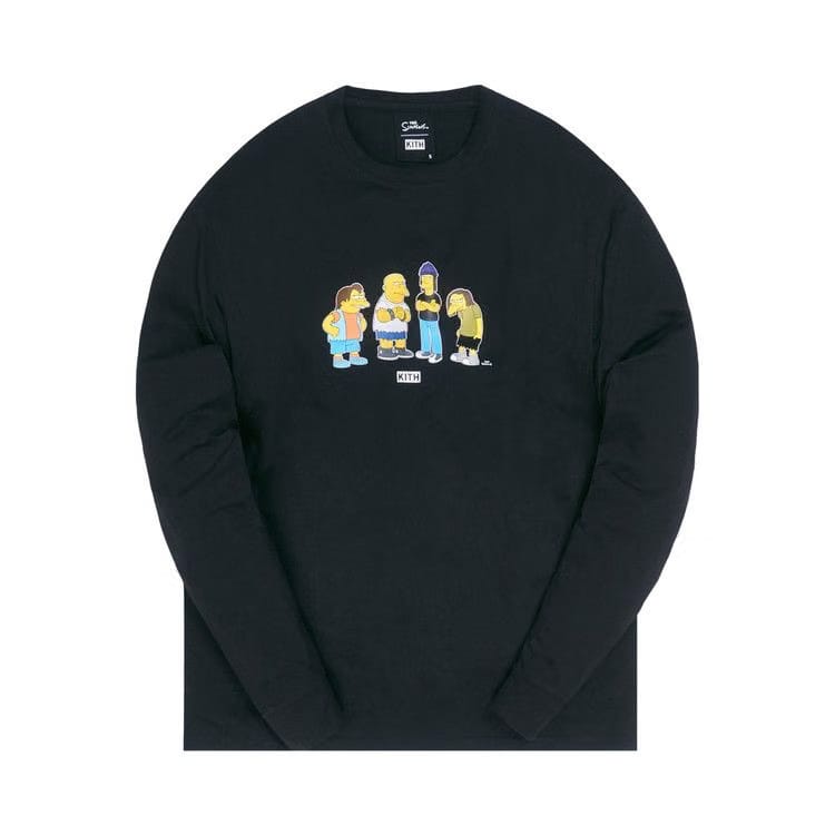 Kith For The Simpsons Bullies Long-Sleeve T-Shirt Black