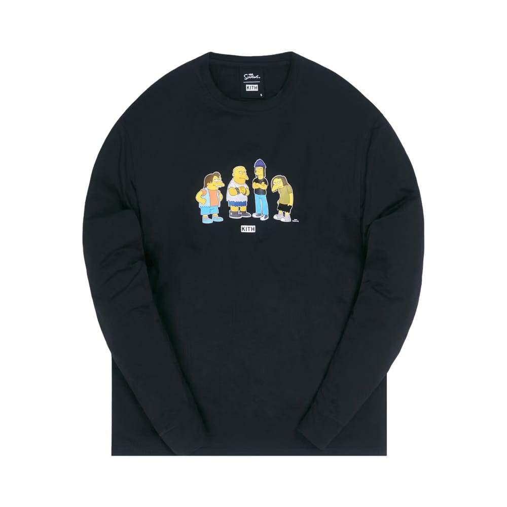 Kith For The Simpsons Bullies Long-Sleeve T-Shirt Black