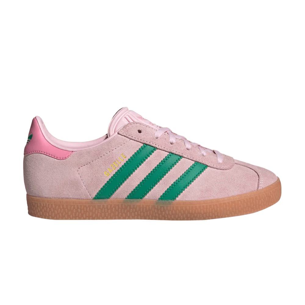 Adidas Gazelle J Clear Pink Court Green