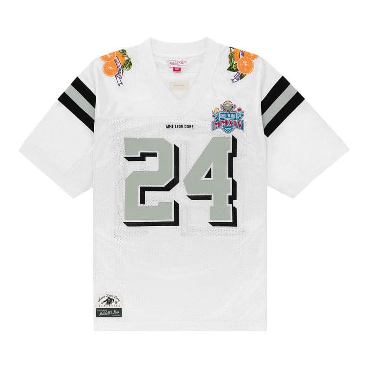 Aimé Leon Dore x Mitchell & Ness Team Football Jersey White