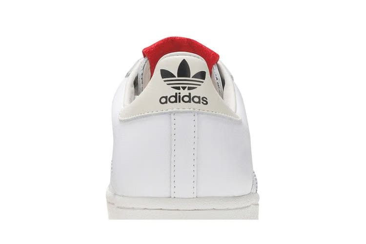 424 x adidas Superstar Shell Toe White Scarlet