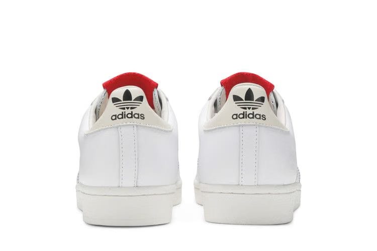 424 x adidas Superstar Shell Toe White Scarlet