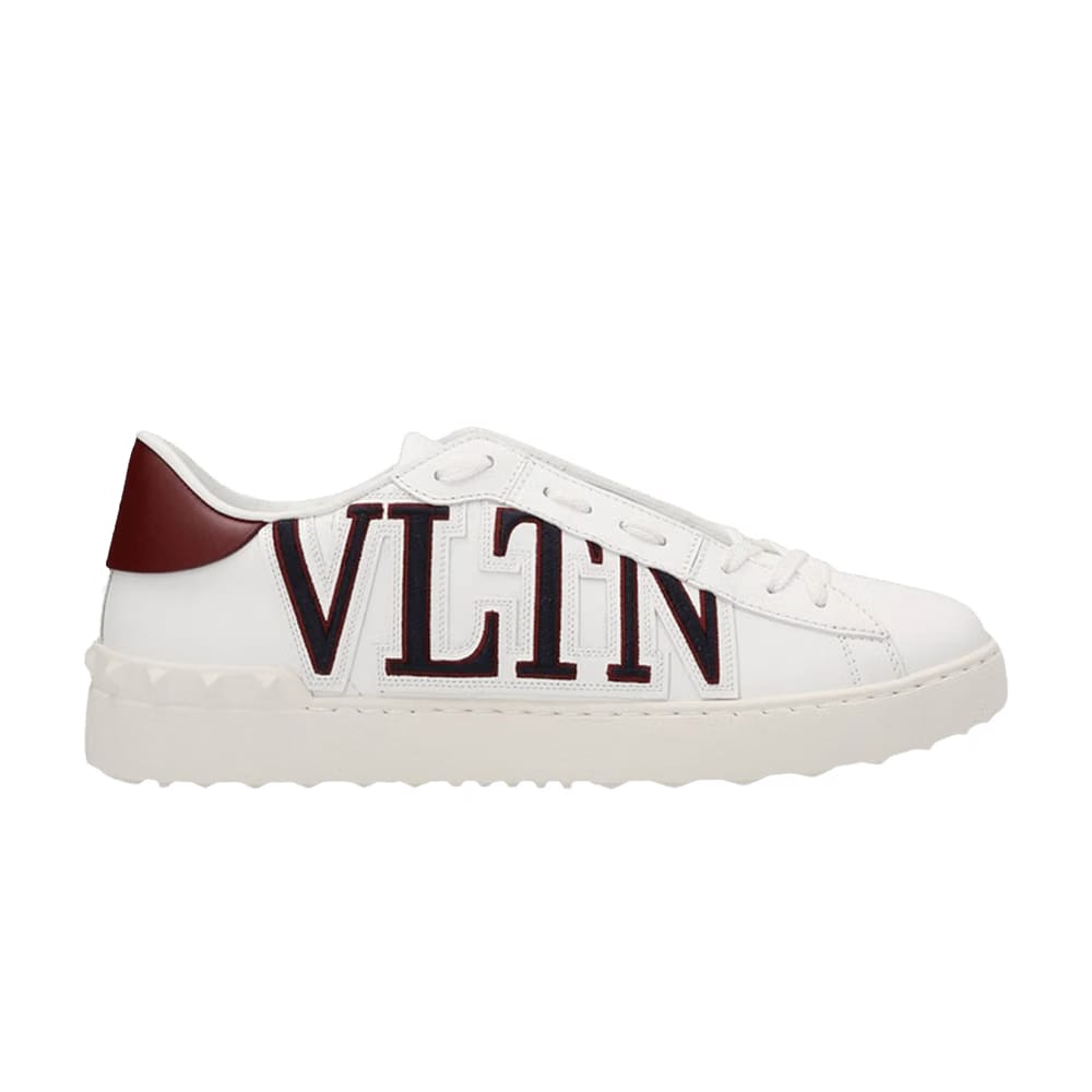 Valentino Open Sneaker Logo Print - Marine