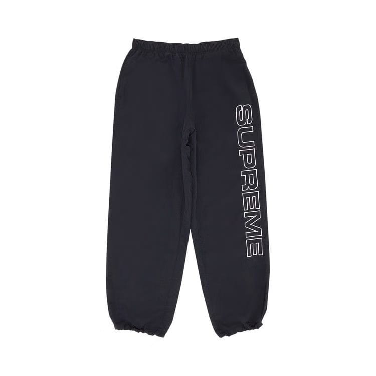 Supreme Spellout Embroidered Track Pant Black