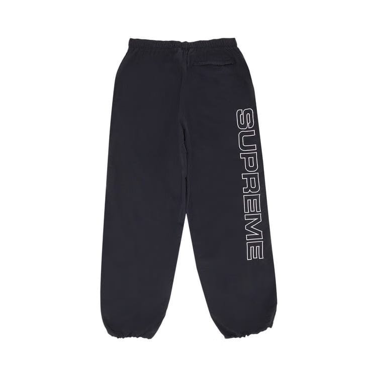 Supreme Spellout Embroidered Track Pant Black