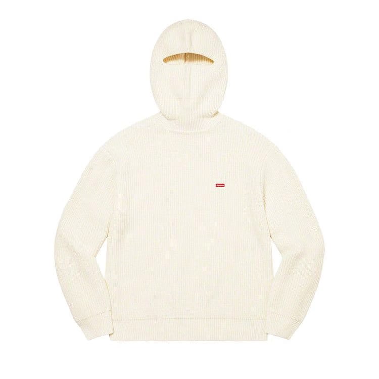 Supreme Small Box Balaclava/Turtleneck Sweater White