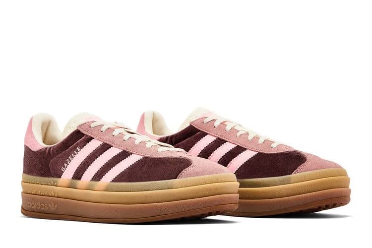 Adidas Wmns Gazelle Bold 'Shadow Brown Glow Pink Velvet'