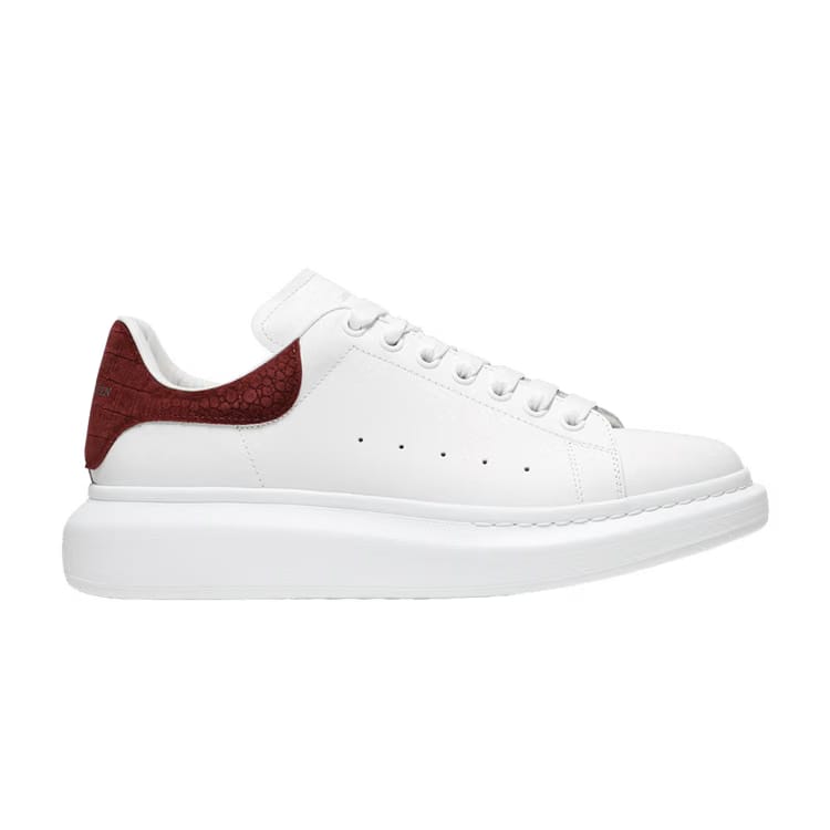 Alexander McQueen Oversized Sneaker Burgundy Crocodile