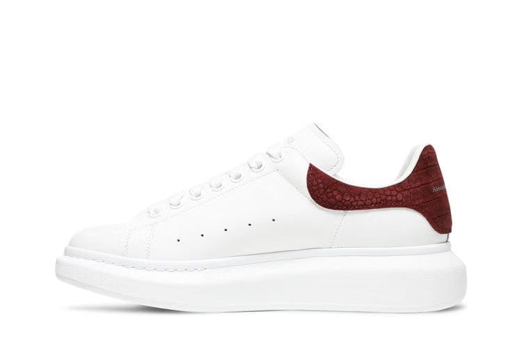 Alexander McQueen Oversized Sneaker Burgundy Crocodile