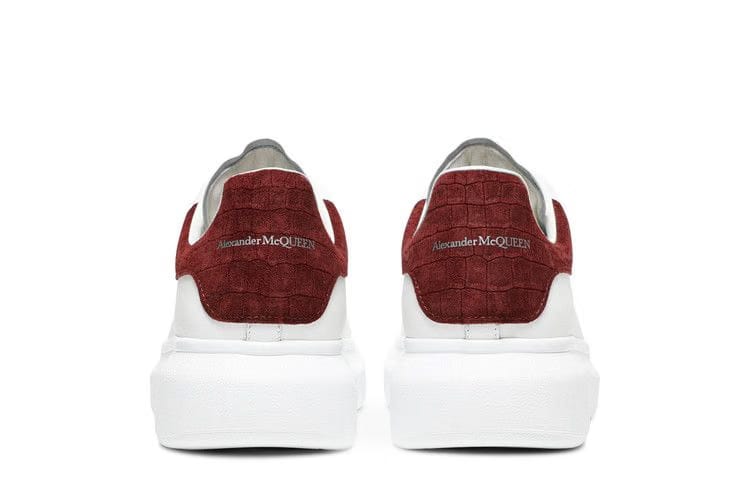 Alexander McQueen Oversized Sneaker Burgundy Crocodile