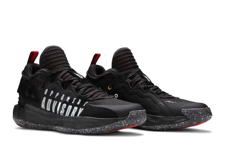 Adidas Dame 7 EXTPLY - Opponent Advisory - Black Vivid Red