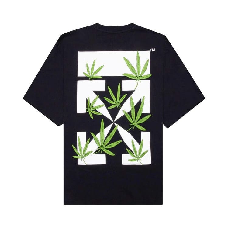 Off-White Weed Arrows Black Oversized T-Shirt