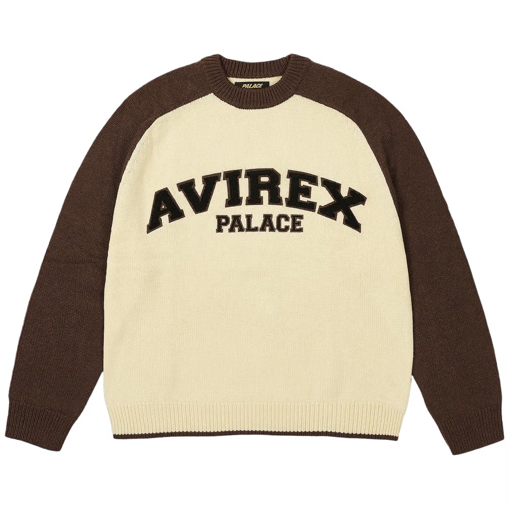 Palace Avirex Knit Caked Brown