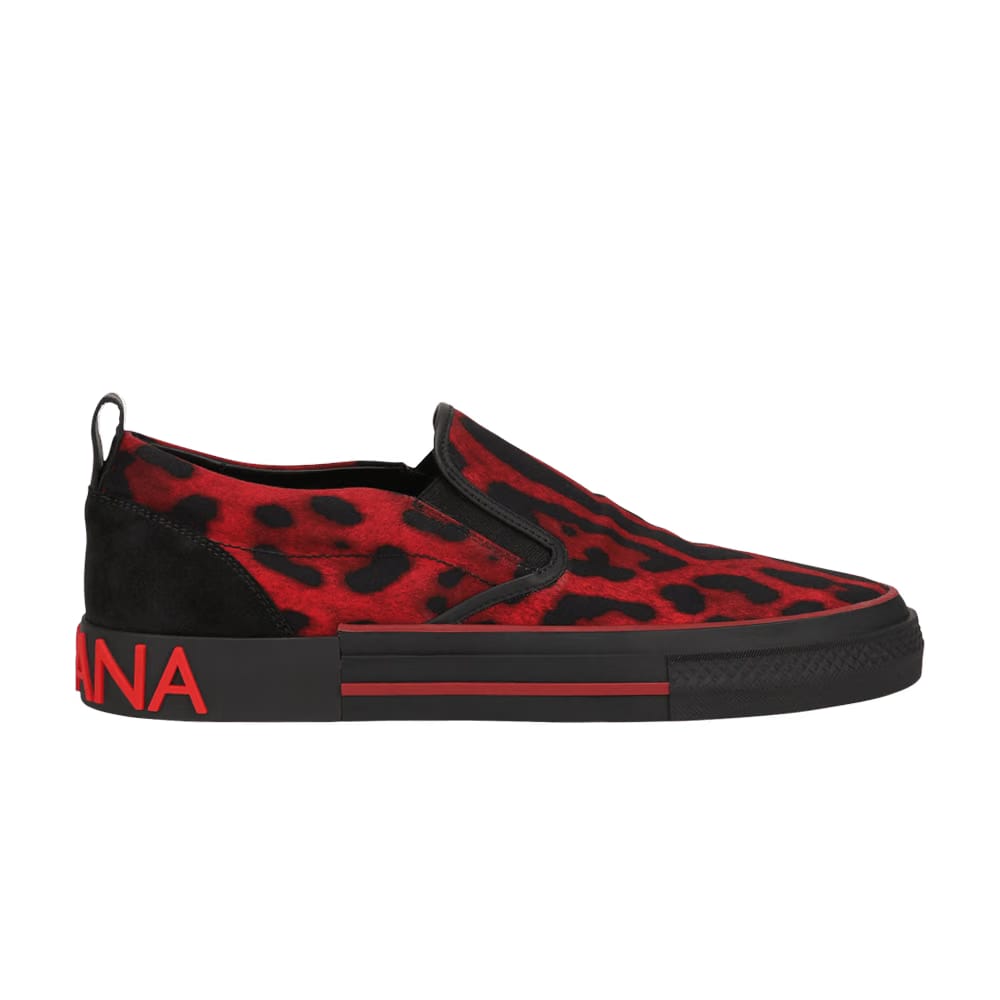 Dolce & Gabbana Slip-On Red Leopard