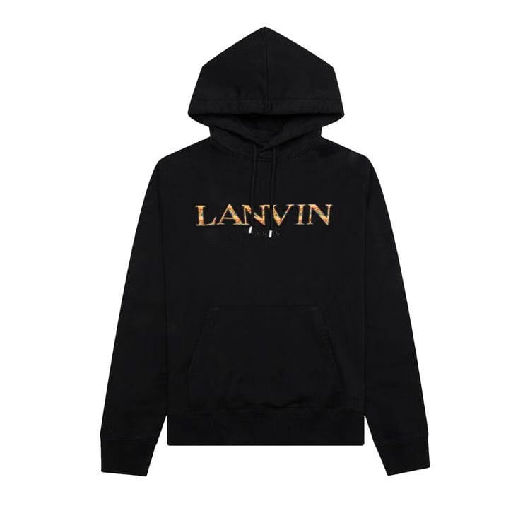 Lanvin Fleece Eusebio Hoodie Black/Orange