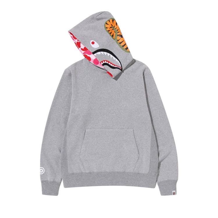 BAPE Shark Pullover Hoodie Grey