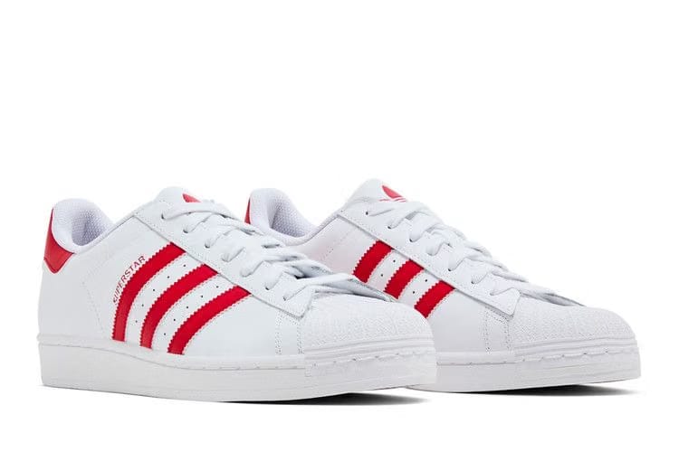 Adidas Superstar Footwear White Scarlet