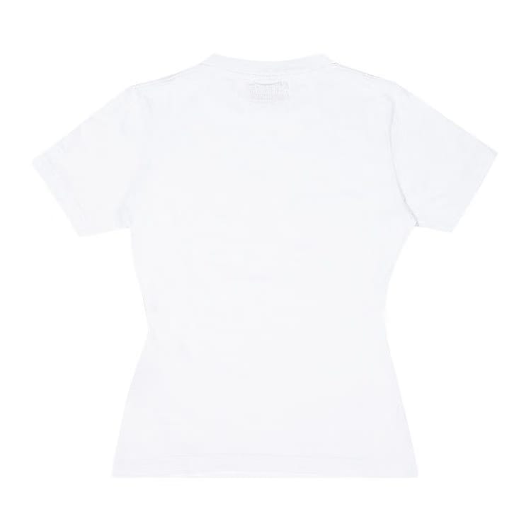 Vetements 4 Seasons Embroidered Logo Fitted T-Shirt White