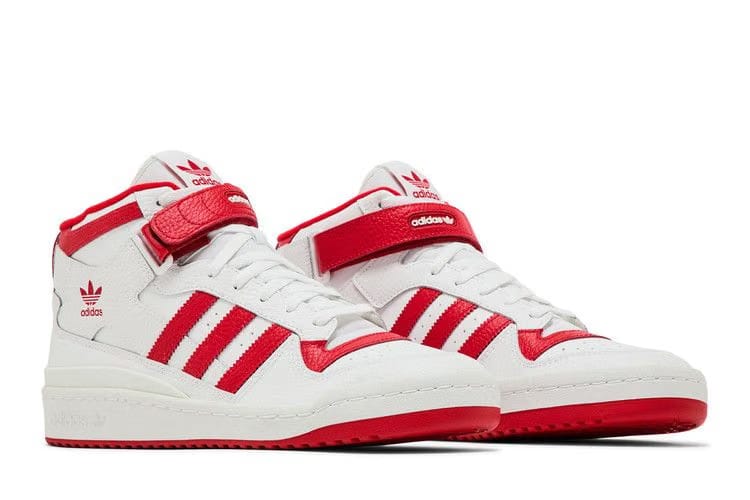 Adidas Forum Mid White Vivid Red