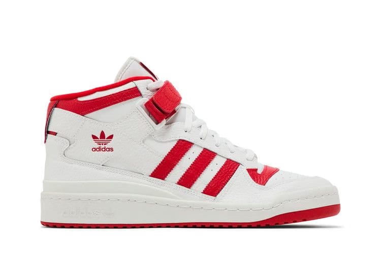 Adidas Forum Mid White Vivid Red