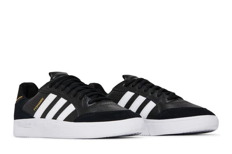 Adidas Tyshawn Low Black Gold Metallic Leather