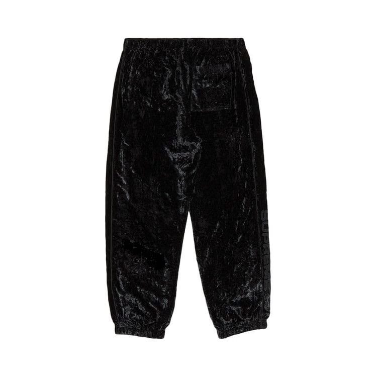 Supreme Crushed Velvet Track Pant Black