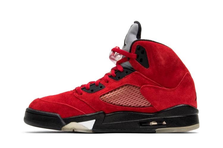 Air Jordan 5 Retro Raging Bull Red Suede