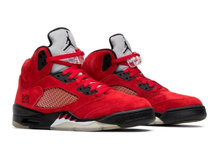 Air Jordan 5 Retro Raging Bull Red Suede