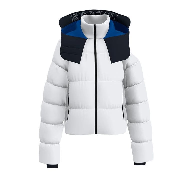 Burberry Detachable Hood Puffer Jacket Optic White