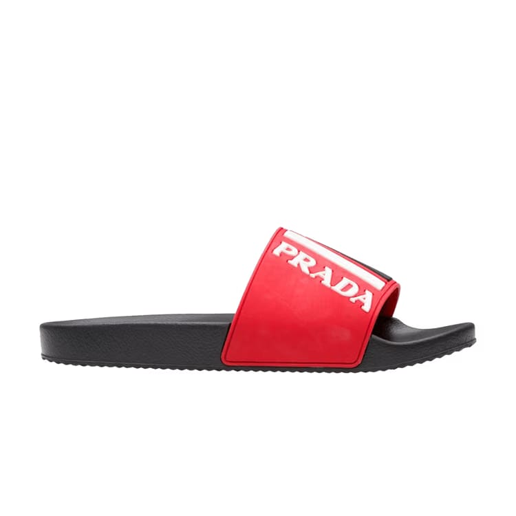 Prada Poolside Slide Red