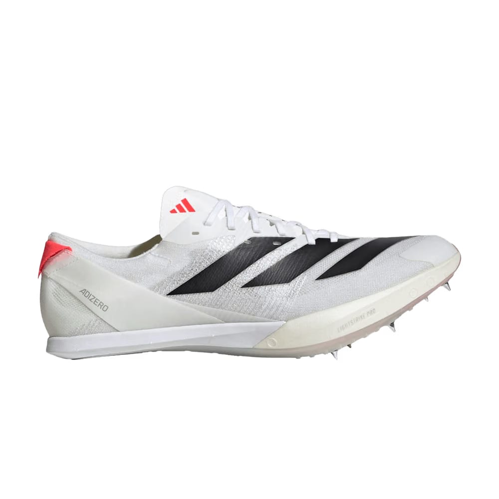 Adidas Adizero Finesse Spikes White Black Lucid Red