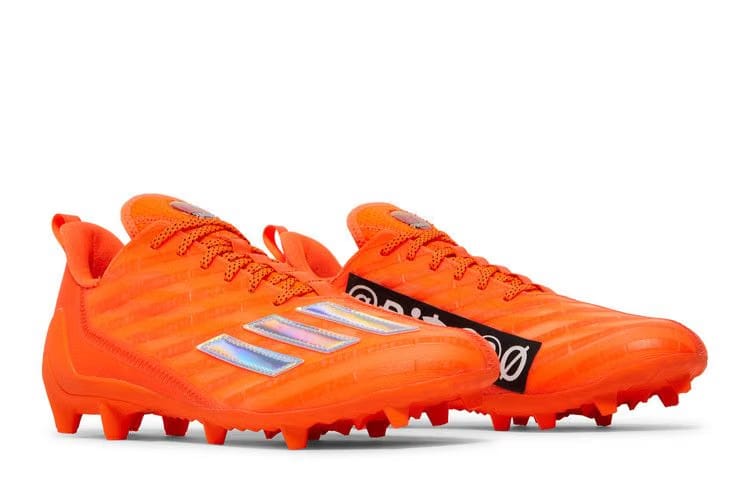 Adidas Adizero Cleats Team Solar Orange Silver Metallic