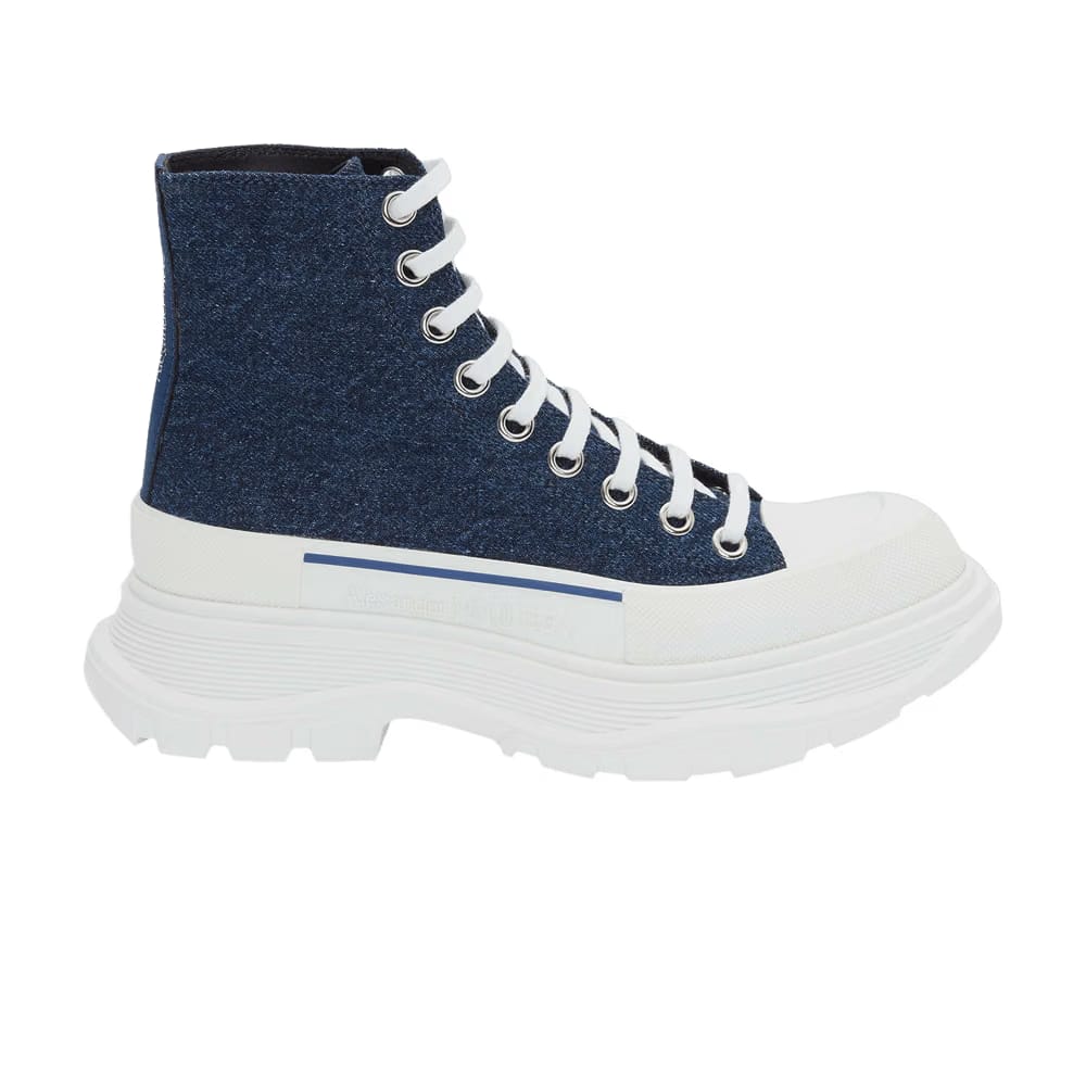 Alexander McQueen Tread Slick Boots Indigo