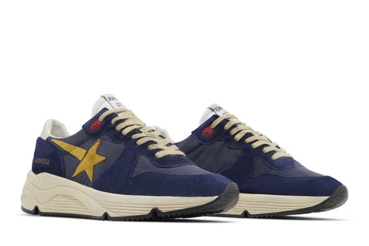 Golden Goose Running Sole Blue Mustard
