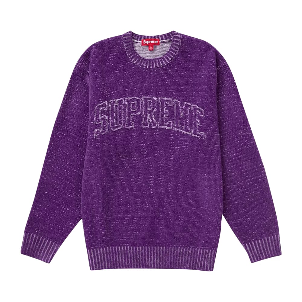 Supreme Contrast Arc Sweater Purple