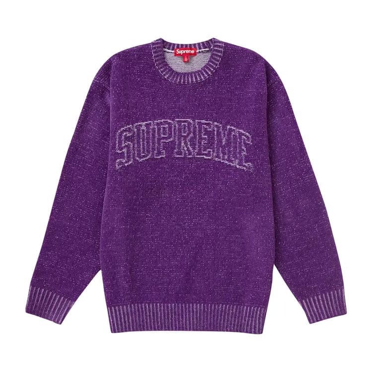 Supreme Contrast Arc Sweater Purple