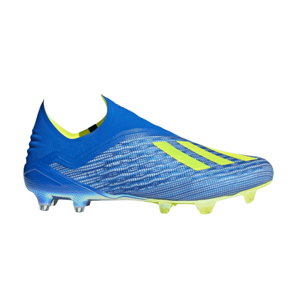Adidas x 18+ FG Football Blue Solar Yellow