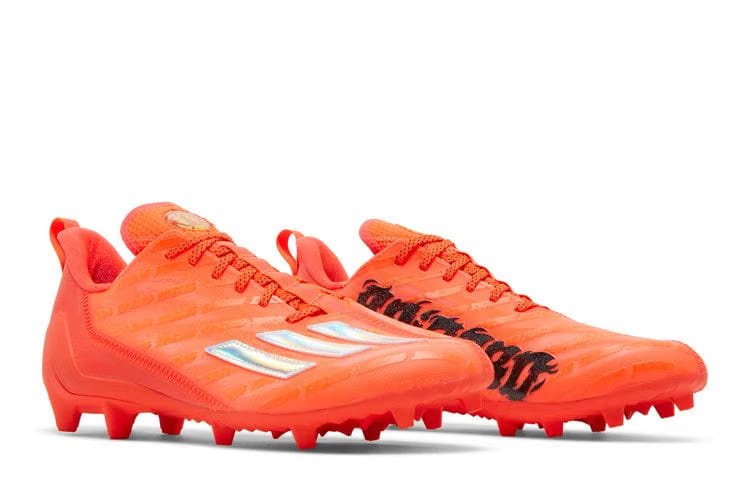 Adidas Adizero Cleats Solar Red Silver Metallic
