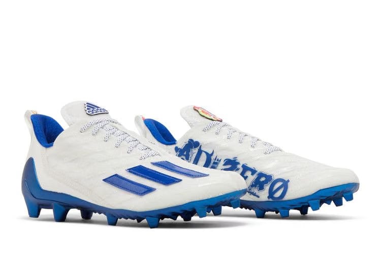 Adidas Adizero Cleats White Royal Blue