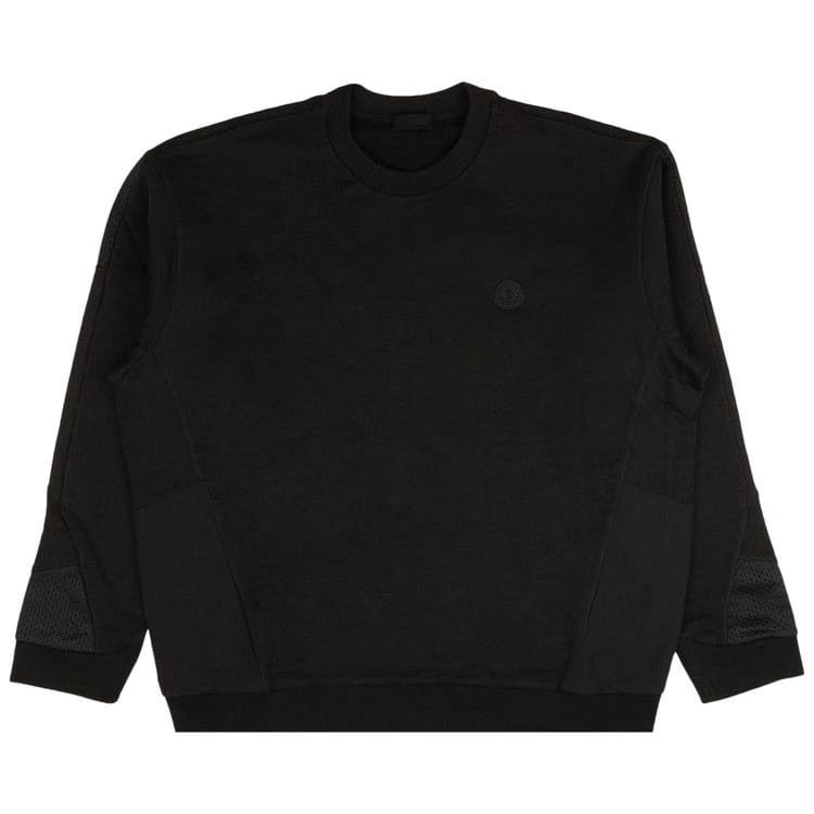 Moncler Cotton Pullover Crewneck Sweatshirt Black