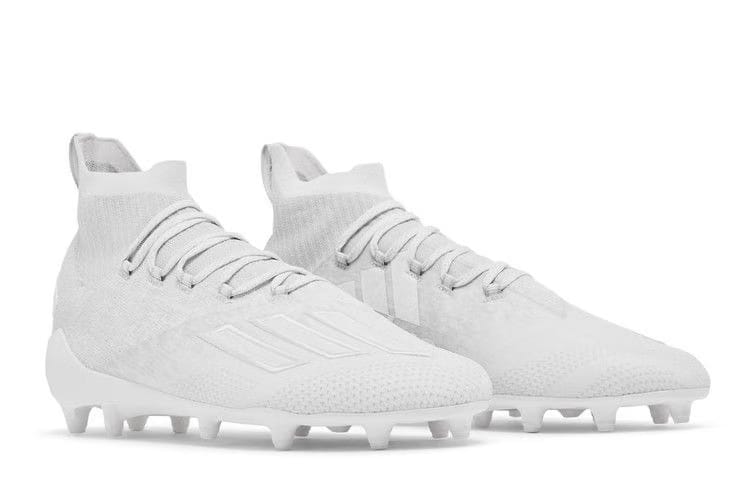 Adidas Adizero Primeknit SK Cleats White Clear Grey