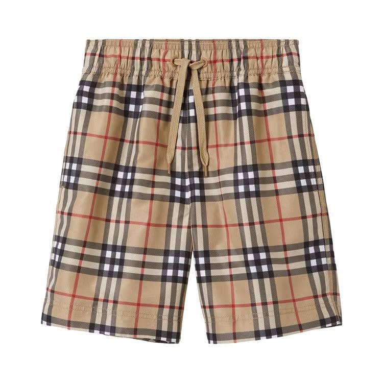 Burberry Kids Vintage Check Swim Shorts Archive Beige